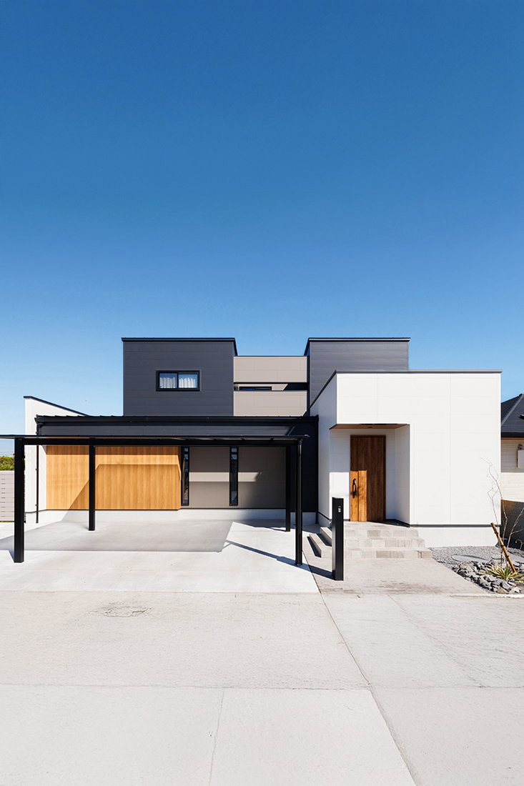 中庭×回遊性を実現したモダンな家