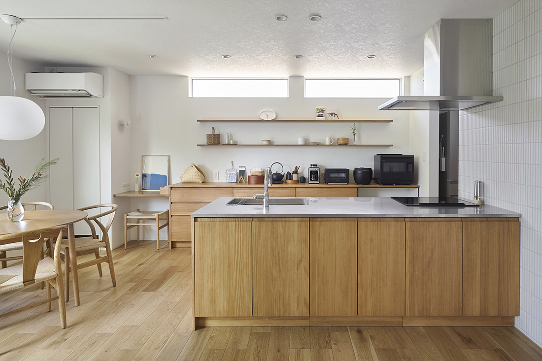 庭と繋がる、シンプルで上質な平屋