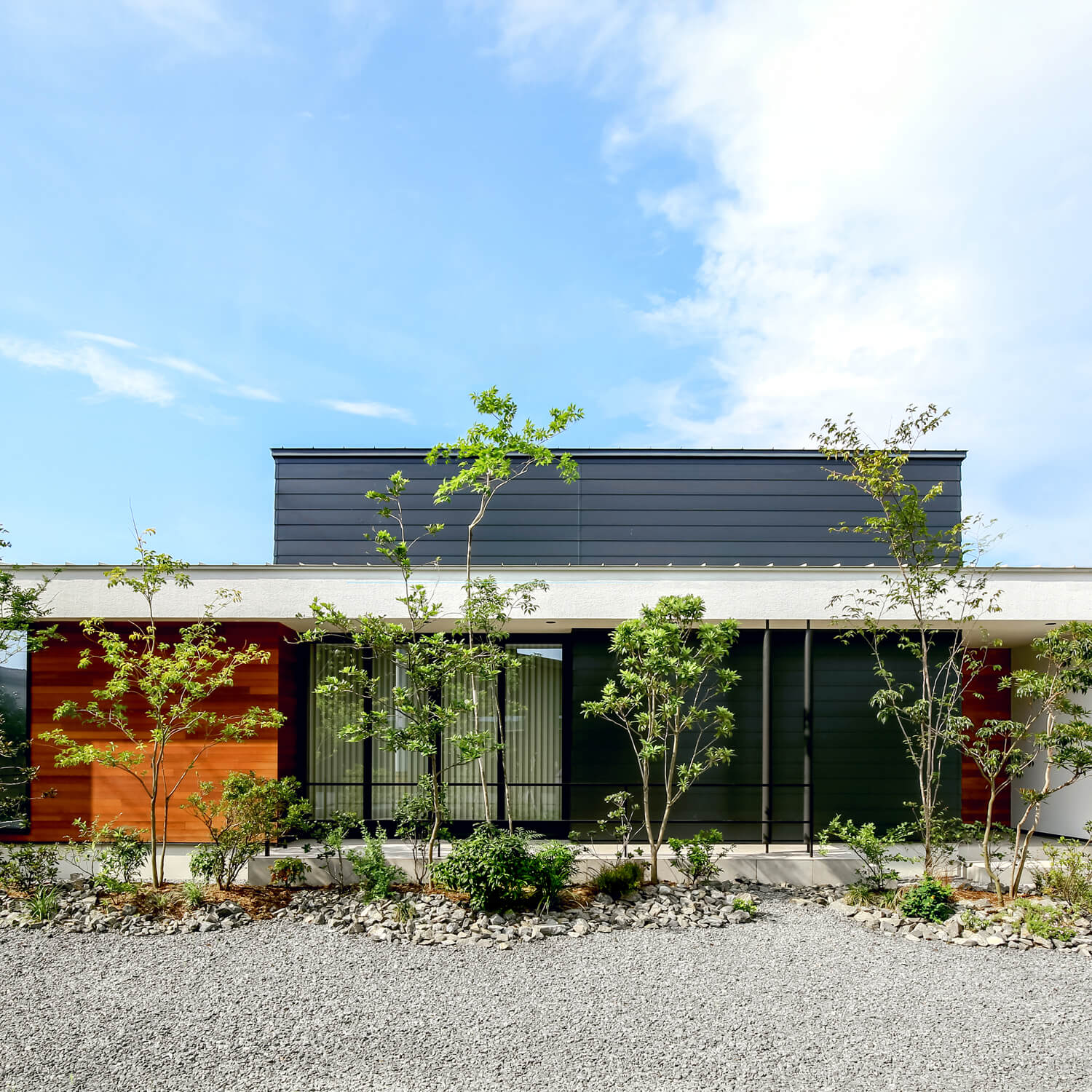 外壁　吹付塗装・ガルバリウム鋼板