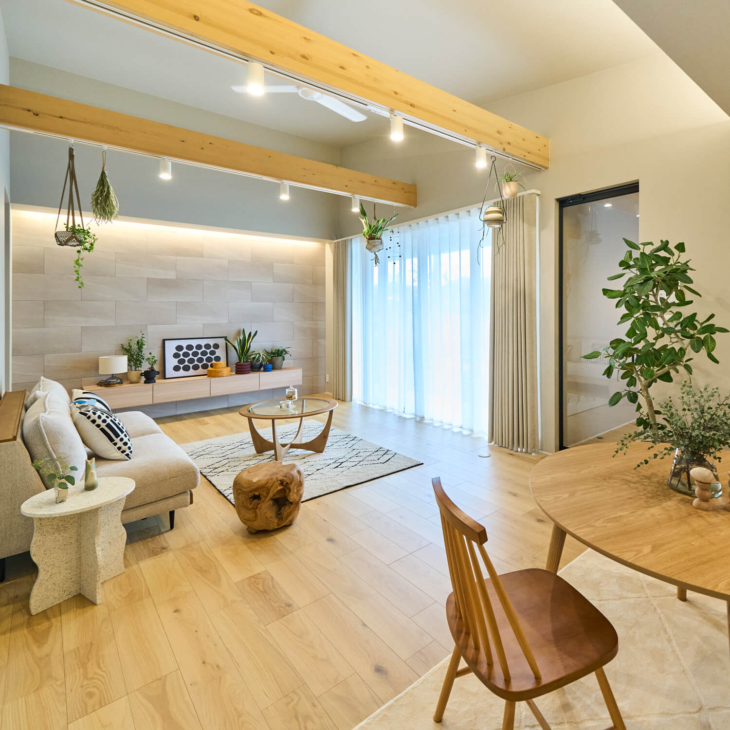 天然木突板フローリング