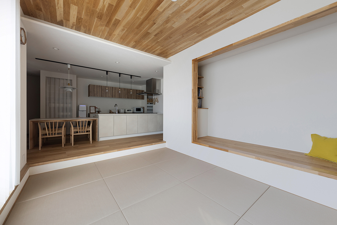 リビングの隣にあるヌック