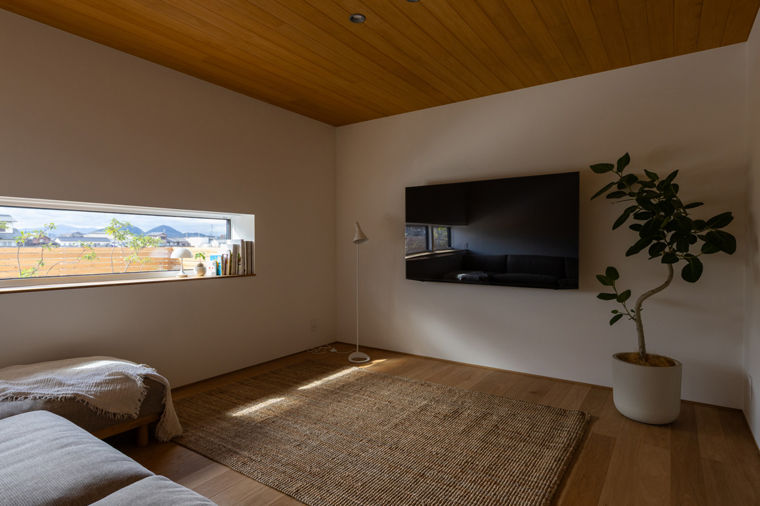 木目でナチュラルなリビング